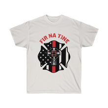 Load image into Gallery viewer, &quot;Fir Na Tine&quot; Celtic Cross Red Line Heritage Men&#39;s T-Shirt