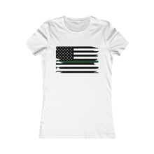 Load image into Gallery viewer, Thin Green Line Flag Women&#39;s Tee
