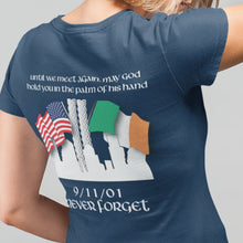 Load image into Gallery viewer, Irish Blessing 9/11 Tribute Heritage Women&#39;s T Shirt