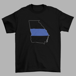 U.S. State Blue Line Mens T-Shirt