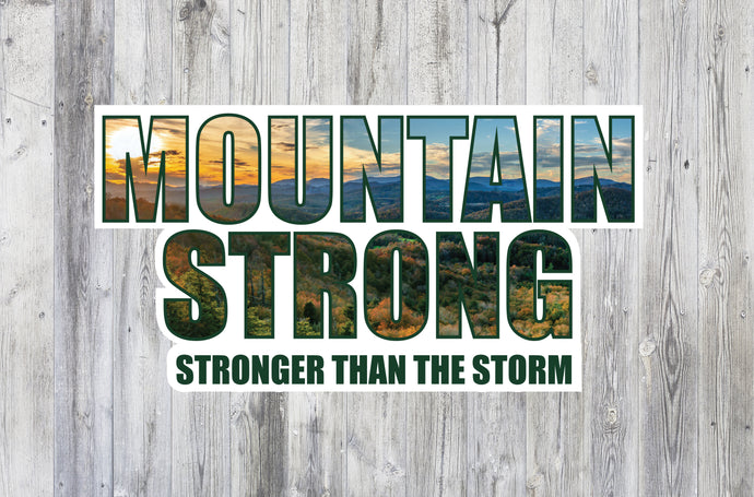 Mountain Strong Fundraiser Decal to Benefit Mercy Chefs with their Hurricane Relief Efforts