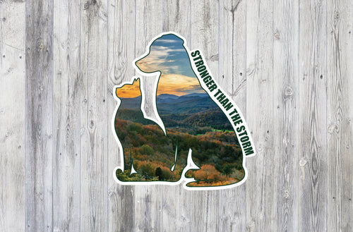 Stronger Than The Storm Fundraiser Decal to Benefit the Humane Society with their Hurricane Relief Efforts