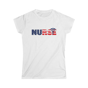 "Nurse" American Flag Women's Tee