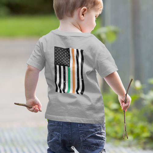 American-Irish Flag Heritage Kids Tee