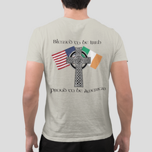 Load image into Gallery viewer, Blessed to be Irish, Proud to be American Heritage Tee