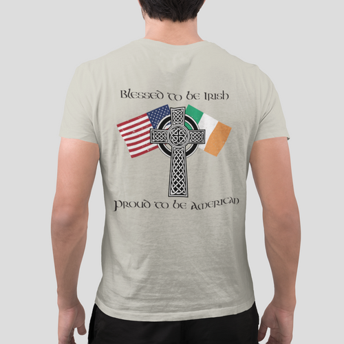 Blessed to be Irish, Proud to be American Heritage Tee