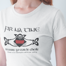 Load image into Gallery viewer, &quot;Fir Na Tine&quot; Claddagh Heritage Women&#39;s Tee