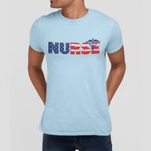 Load image into Gallery viewer, &quot;Nurse&quot; American Flag Men&#39;s Tee