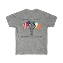 Load image into Gallery viewer, Blessed to be Irish, Proud to be American Heritage Tee