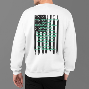 "An Irish Blessing" American Flag Heritage Crewneck Sweatshirt