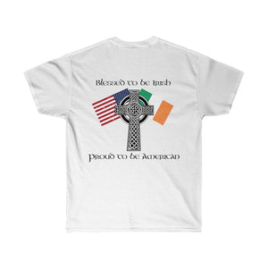 Blessed to be Irish, Proud to be American Heritage Tee