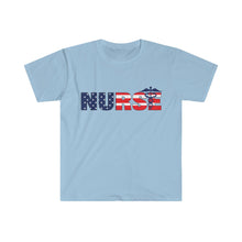 Load image into Gallery viewer, &quot;Nurse&quot; American Flag Men&#39;s Tee