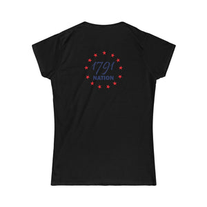 "Nurse" American Flag Heart Women's Tee