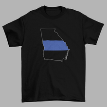 Load image into Gallery viewer, U.S. State Blue Line Mens T-Shirt
