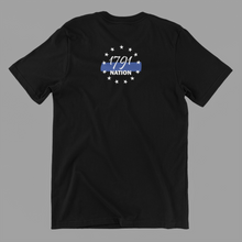 Load image into Gallery viewer, U.S. State Blue Line Mens T-Shirt