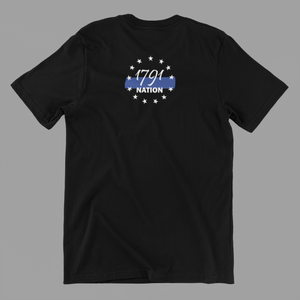 U.S. State Blue Line Mens T-Shirt